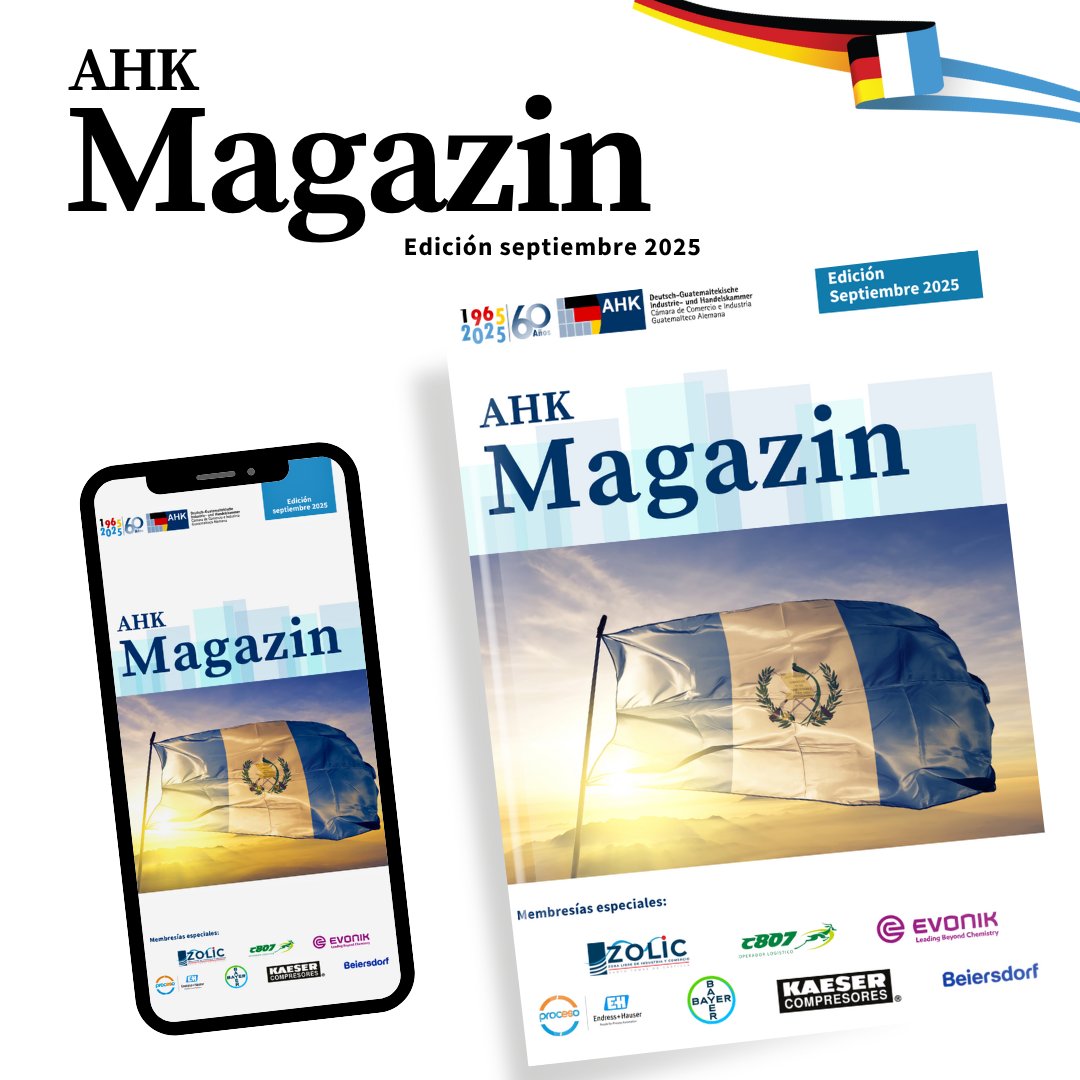 🌟 ¡Ya está disponible nuestra revista digital Magazin edición septiembre 2025!

Léela completa en el siguiente enlace: mcusercontent.com/170d0f6aba227d…

#revista #revistadigital #septiembre #alemania #guatemala #ahkguatemala