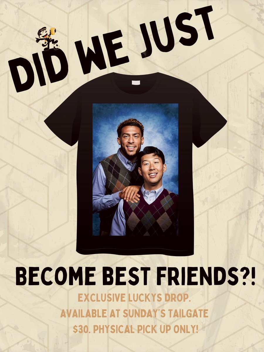 We’ve jumped back on here to let you know we’ll be selling our Best Friends shirts for $30 on Sunday. Sizes from S-3XL available. Look for us under the Luckys tent on Christmas tree lane 🍀 

#LAFC