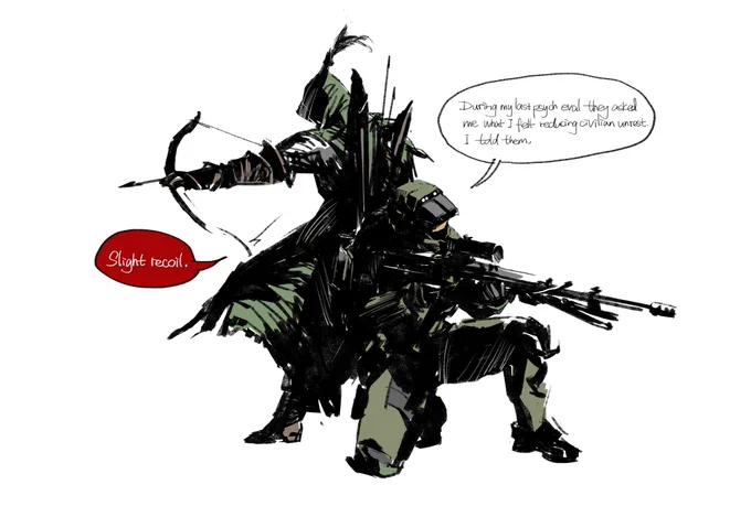 they are both snipers in a sense I guess 