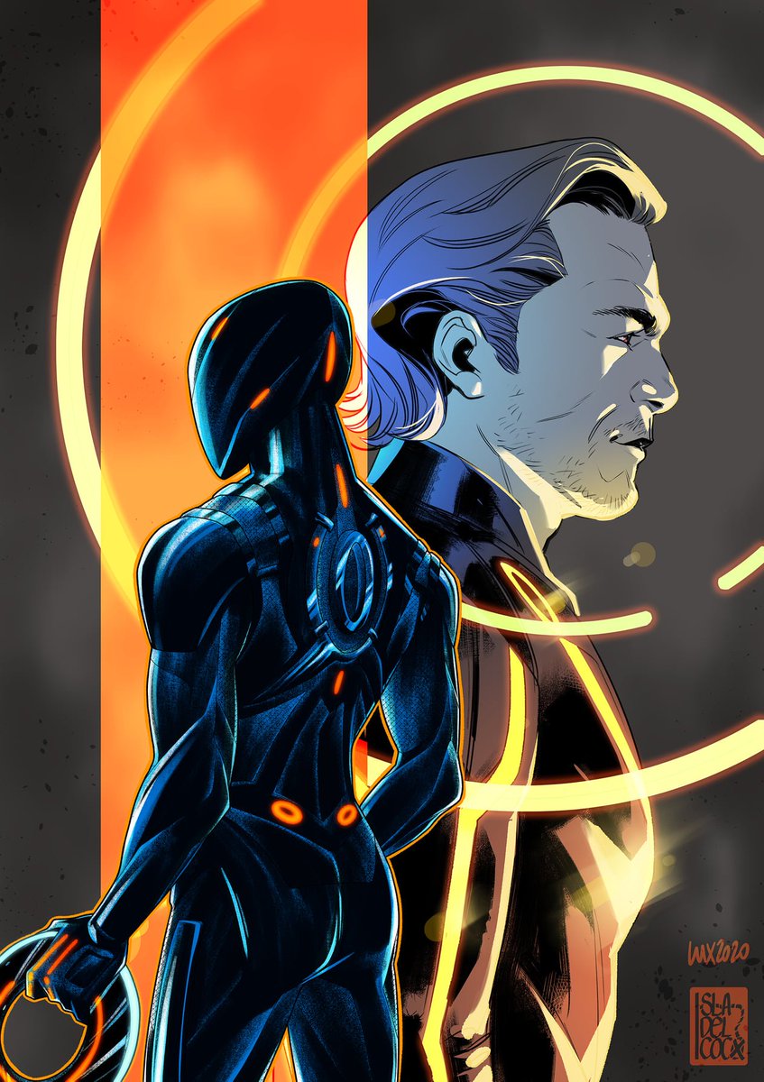 Can't wait to see #TRON Ares next week!
This is a tribute to Tron:Legacy that I've made with <a href="/isladelcocoink/">isladelcocoink 🐻🍁</a> to celebrate the 10th anniversary, I made C.L.U. she made Rinzler 🟡🟠⚫