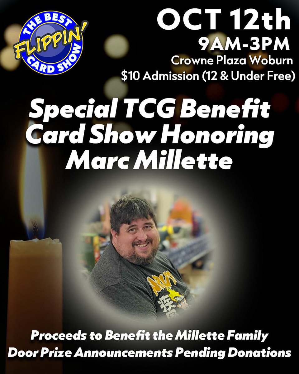 We ultimately have three events throughout October. Unfortunately, this one was never supposed to be planned. 

Simply purchasing tickets even if you can’t attend is a donation that can go to the family. Thank you. 

ontreasure.com/events/best-fl…