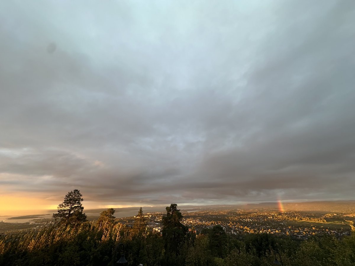 bettanyhughes's tweet photo. In #Oslo #Norway researching #Vikings for a new project and witnessed one of the most exquisite #rainbows and landscapes I’ve ever seen - thank you #Oslo  #Nordic #beauty #Viking #history #archaeology X https://t.co/G6mWoiTR7c