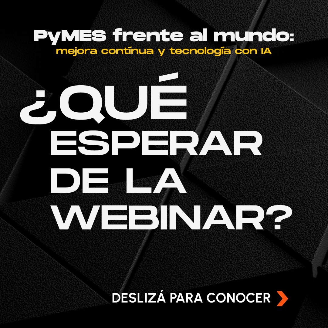 La mejora continua es la clave para que las PyMES sean competitivas en mercados globales. ¿Tu empresa ya la aplica? Webinar 29/10 – Zoom ➡️us06web.zoom.us/webinar/regist…
