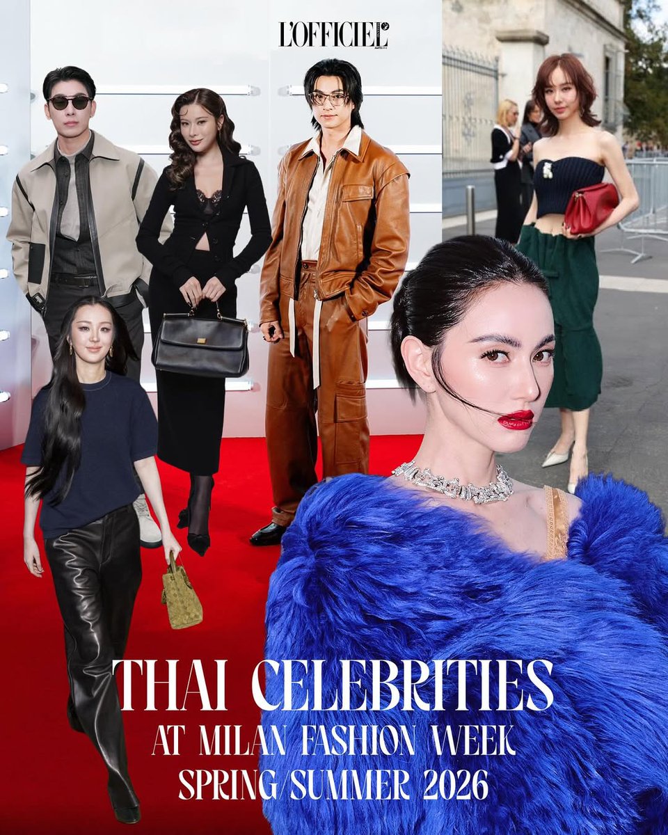 chee_mikyla's tweet photo. IG-FB: lofficielthai 

#MFW26 concluded beautifully, leaving a trail of color, creativity, and fashion moments that captured the world's attention. 

GULF WITH FERRARI STYLE
#GulfxFerrariSS26 #MFW
#FerrariSS26 #FerrariStyle
@ferraristore @gulfkanawut 
#GulfKanawut #GulfxFerrari https://t.co/porjhg6PmP