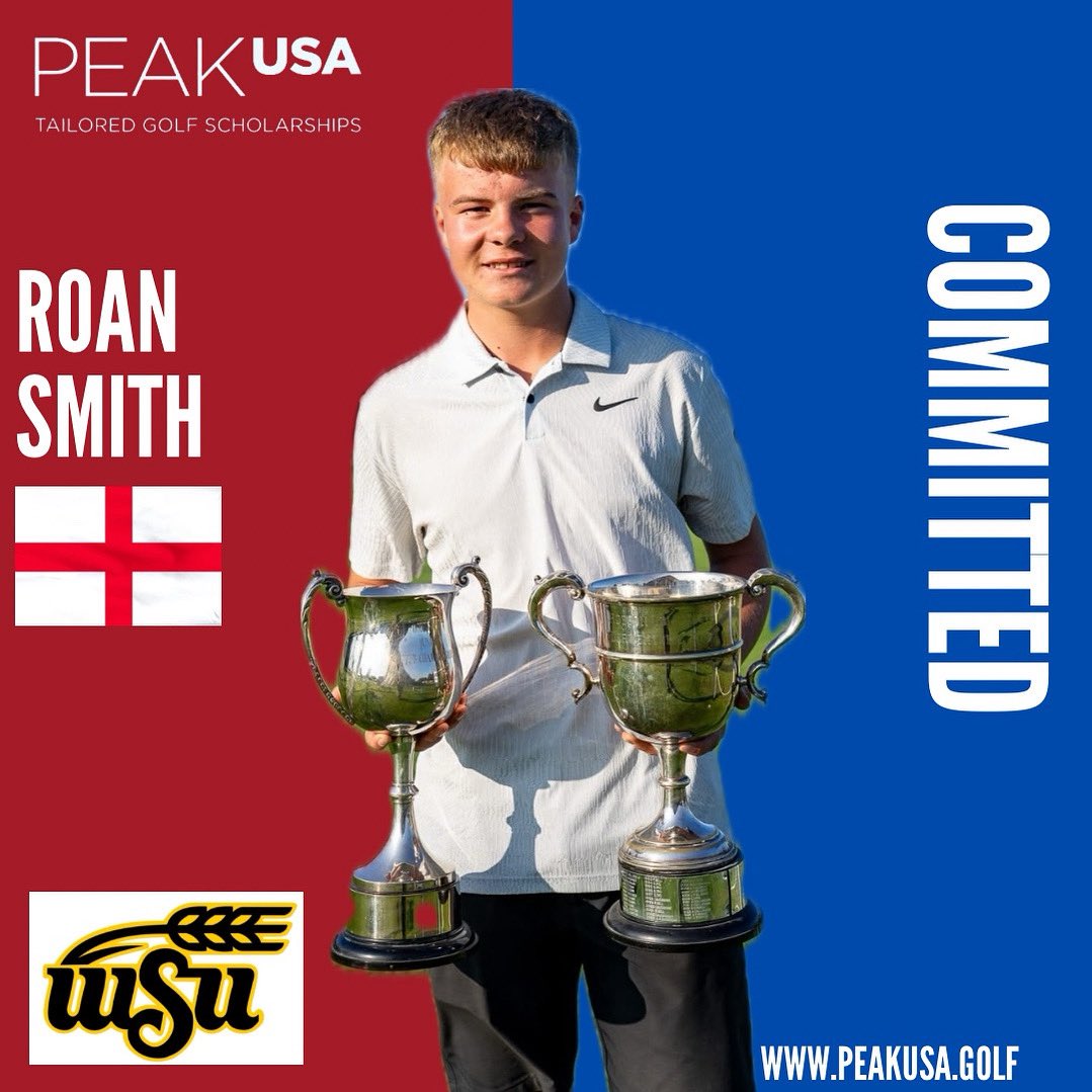 🚨COMMITTED🚨

We are delighted to announce @roan_smith08 from @hobsongolfclub 🏴󠁧󠁢󠁥󠁮󠁧󠁿 has committed to @goshockersmglf . Roan will start at this NCAA D1 programme next Fall with Coach @juddeasterling and @markleroux48 and their team in Witchita, Kansas. Congratulations Roan!