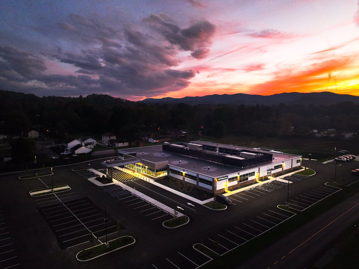 Evening sky at our project, the WVU Medicine Elkins Corridor Medical Center