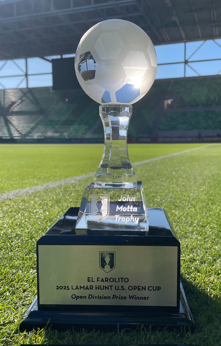 I am excited and humbled to have this trophy named after me by <a href="/ussoccer/">U.S. Soccer</a>.  The Amateur team that goes the furthest in the <a href="/opencup/">U.S. Open Cup</a> will receive this trophy, along with $50,000 each year. Congratulations to <a href="/elfarolito_npsl/">El Farolito</a> as the 1st recipient. See you tomorrow night.