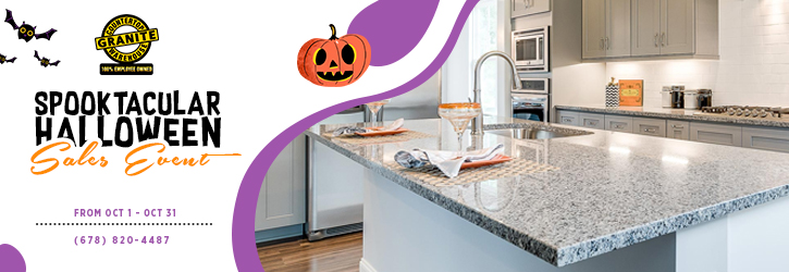 GCWcountertop's tweet photo. SPOOKTACULAR HALLOWEEN SALES EVENT
his October, discover scary-good deals on granite, quartz, quartzite &amp; marble at Granite Countertop Warehouse! Don’t let these hauntingly low prices disappear sale ends Oct. 31! https://t.co/Rdi27MNHoN