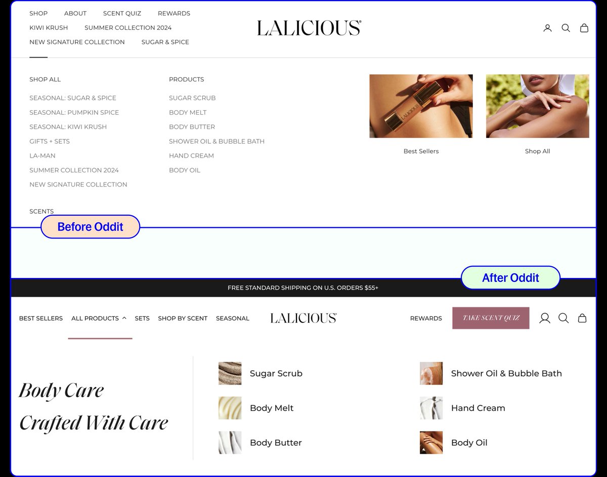 Text-heavy mega menus are user experience killers. 👎

We added product thumbnails and simplified categories to create clear purchase paths. 

Navigation that actually guides 💹