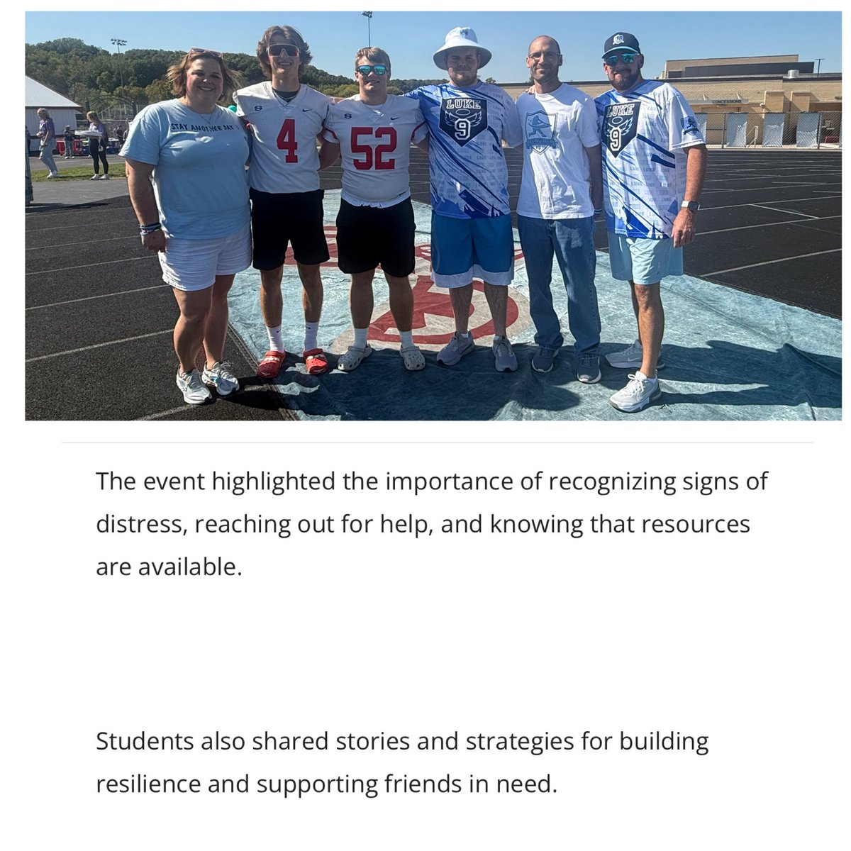 jf4rd23's tweet photo. 🩵💜September is Suicide Awareness Month💜🩵Student-led organizations Peers for Peers and R.E.P. came together to raise awareness. If you or someone you know is in crisis-dial 9️⃣8️⃣8️⃣☎️ @WashCntyInsider @SlingerOwls @NAMICommunicate @Jeffrey_Ford4 @jasonfordwi #MentalHealthMatters https://t.co/Gfeh1lZVGd