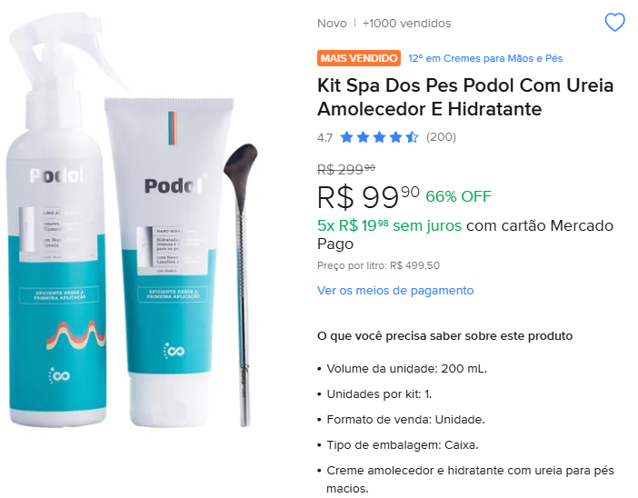 CacadoraPromos's tweet image. 👣 Spa em casa! Kit Podol para os Pés com Ureia por R$99,90.
mercadolivre.com/sec/2mTC6Vm

#SpaEmCasa #Autocuidado #Beleza