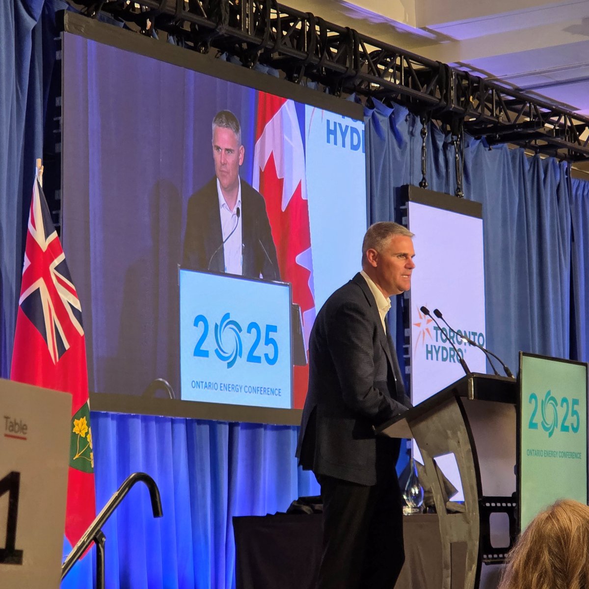 Bruce_Power's tweet photo. Great to see our COO & EVP, James Scongack, introduce Minister Stephen Lecce at the joint OEA/APPrO Ontario Energy Conference. Collaboration is key to powering Ontario’s energy future — and we’re proud to be part of the conversation. ⚡#OntarioEnergyConference #BrucePower #OEA #APPrO @jscongack @Sflecce @energyontario @APPrOntario