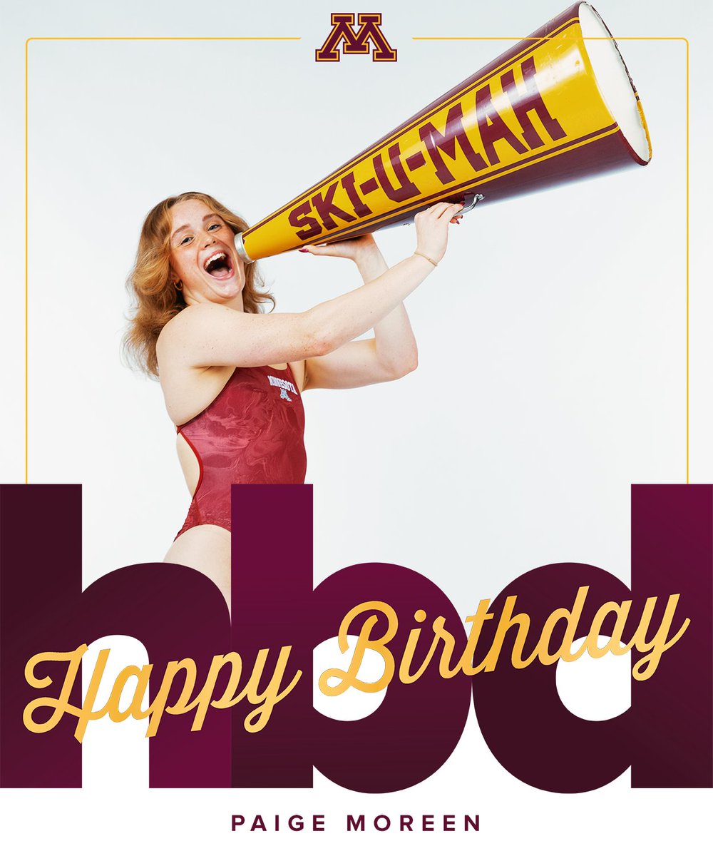GopherSwimDive's tweet image. Huge birthday shoutout to Paige Moreen! Hope you have a great day! 🎉