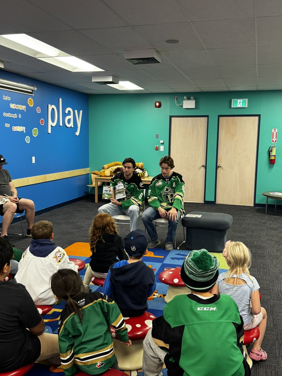 PARaidersHockey's tweet image. Big thanks to all of the parents and kids who came to our first Reading With The Raiders of the season! If you missed us last night, don’t worry! We’re back at the Prince Albert Public Library on Monday, October 6th.