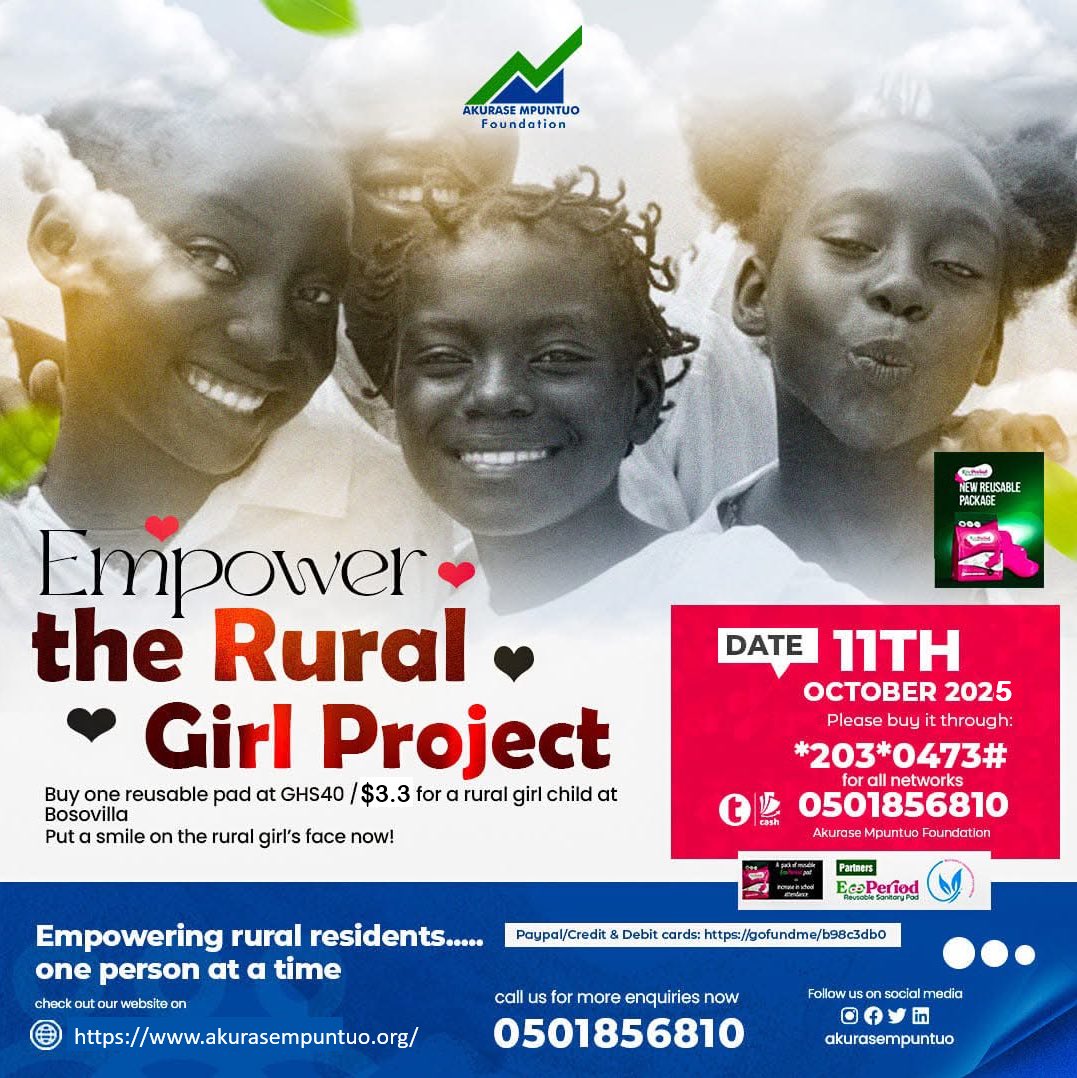 PDadzie03's tweet image. Please dial *203*0473# on all Ghanaian networks to make a difference. 

Alternatively, you can make a difference by clicking on this link: gofund.me/3391fe83

#GivingTuesday 
#GirlChildEmpowerment