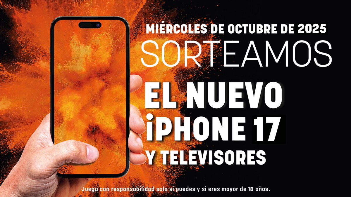 🚨¡SORTEOS!🚨 Este MIÉRCOLES regalamos el nuevo 𝐢𝐏𝐡𝐨𝐧𝐞 𝟏𝟕 y muchos más regalos. 

⚡️¡No te lo puedes perder!⚡️

⏰A partir de las 16:30, 18:30, 21:30, 23:30, 01:30 horas. 

#YoSoyDeLasVegas #Ocio #Sorteo