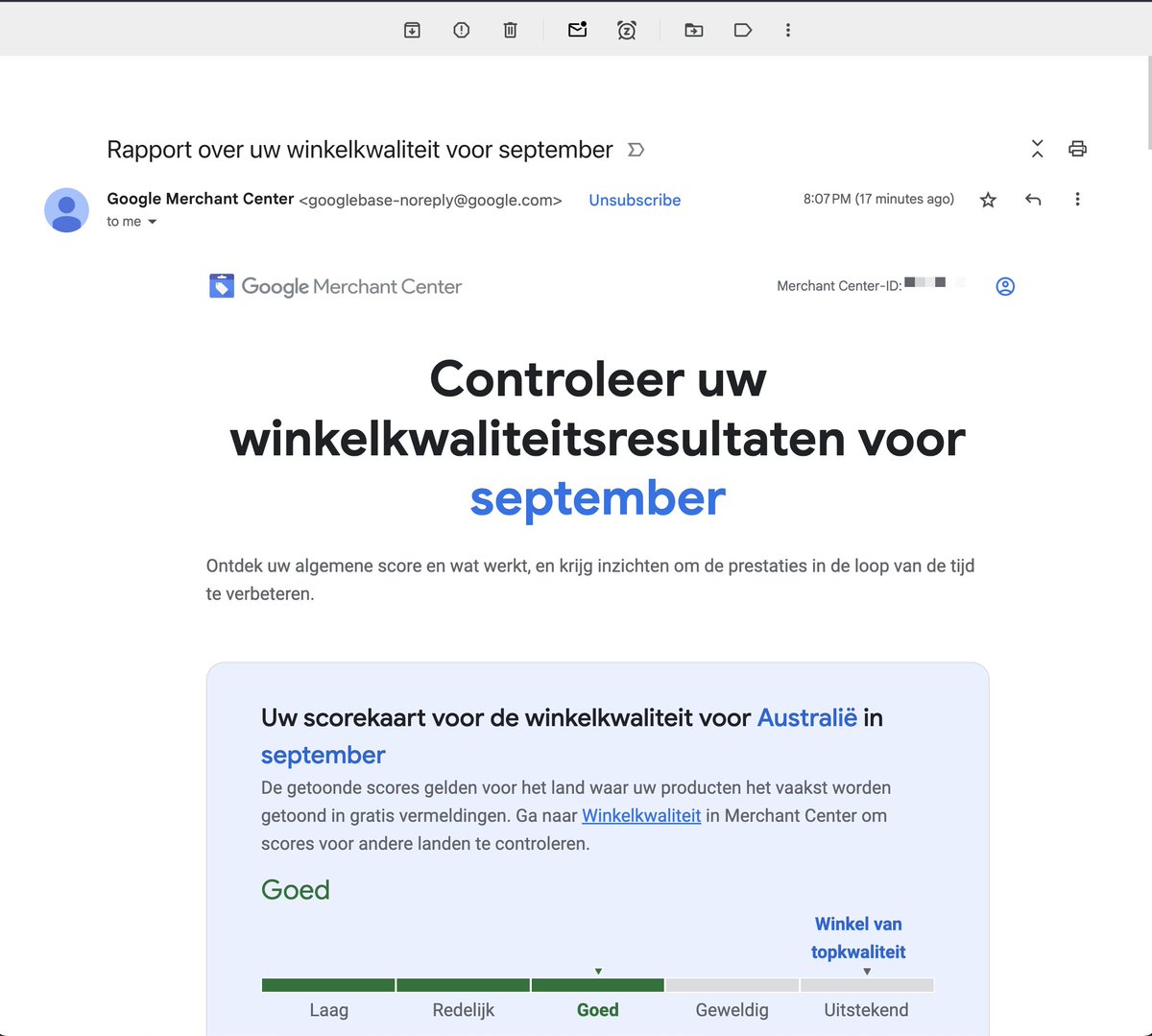 jdevalk's tweet image. Hey @googlemerchants - think it&apos;d be possible to... You know... Include the name of the webshop you&apos;re talking about in this email??

Also: getting an email _per country_ feels like... It&apos;s a bit much.