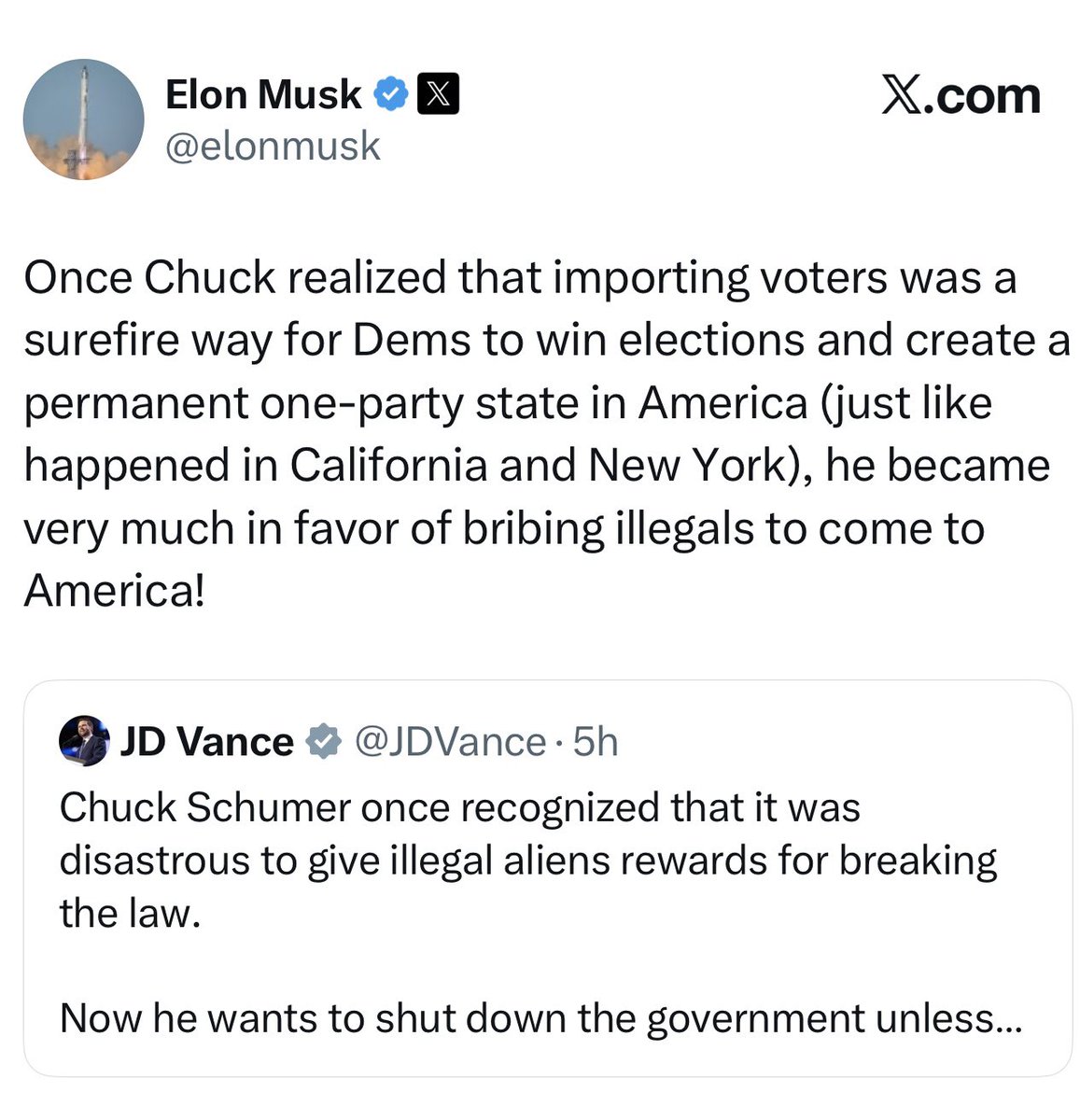 Elon is getting back into politics.

He’s gonna fund JD Vance in 2028.