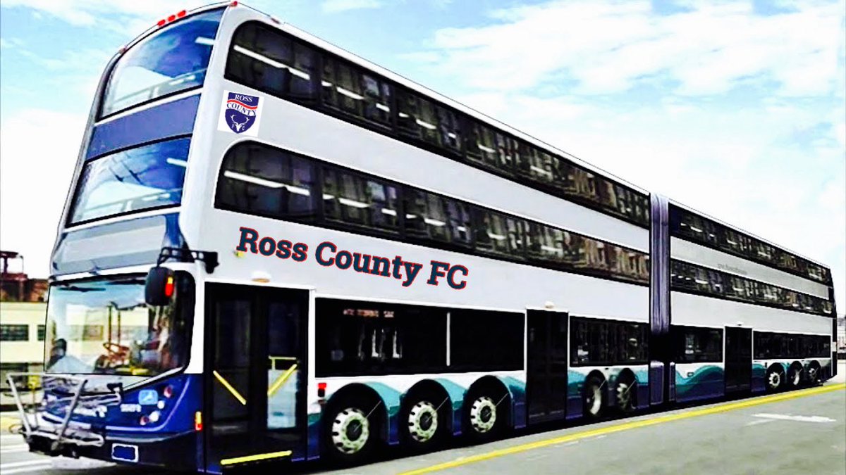New Ross County FC Team bus unveiled today 😏