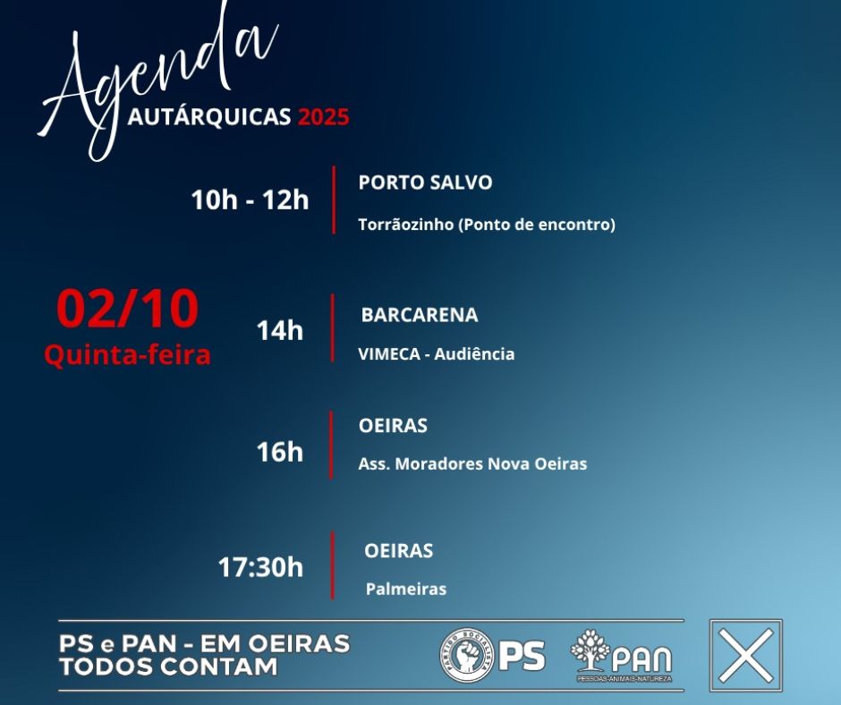 PsOeiras's tweet photo. Agenda de Campanha 🌹 - https://t.co/V4MfnVlDfs https://t.co/g9hAFwib8M