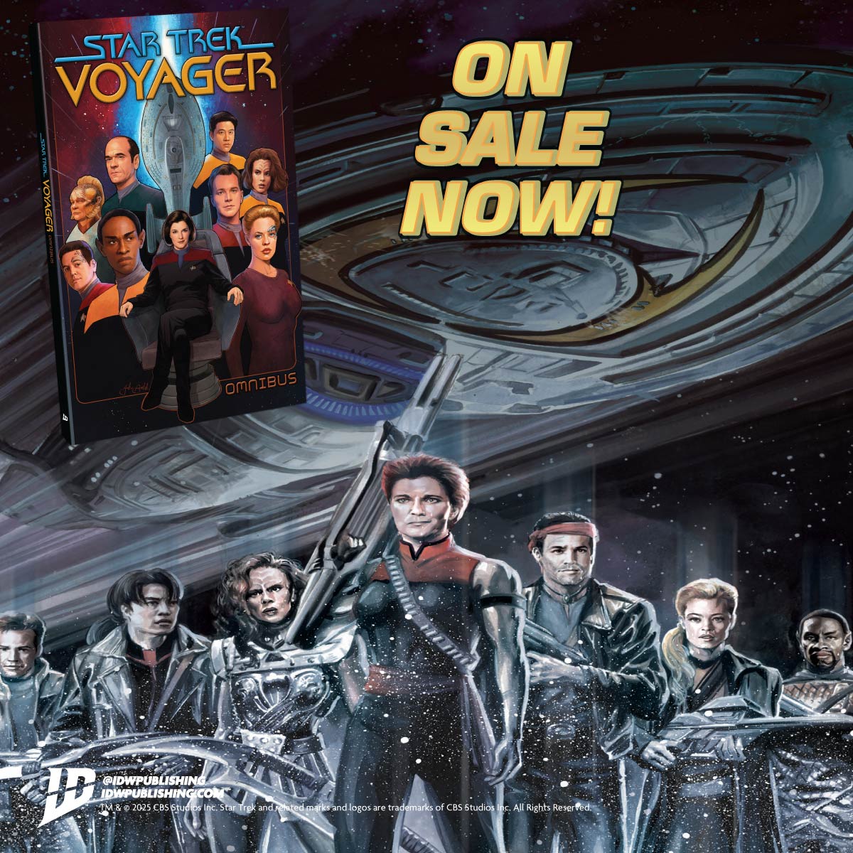IDWPublishing's tweet photo. . #CaptainJaneway & her crew are faced with a choice: find their way home or forge a new life.
Janeway chooses the third option. Voyager will plunder. The #DeltaQuadrant will be hers & she will be its Pirate Queen.
#StarTrekVoyager Omnibus, on sale!: https://t.co/GKnWgiJua9 https://t.co/DdqJEAXpQE