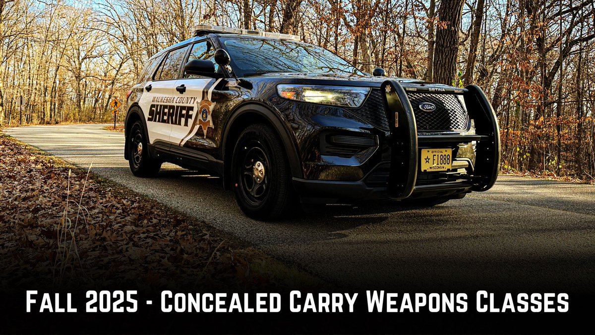 CCW - Concealed Carry Weapons Classes
Students who successfully complete the course will meet the training requirement to apply for a Wisconsin CCW permit.
Class Information and Registration: waukeshacounty.gov/sheriff/concea…