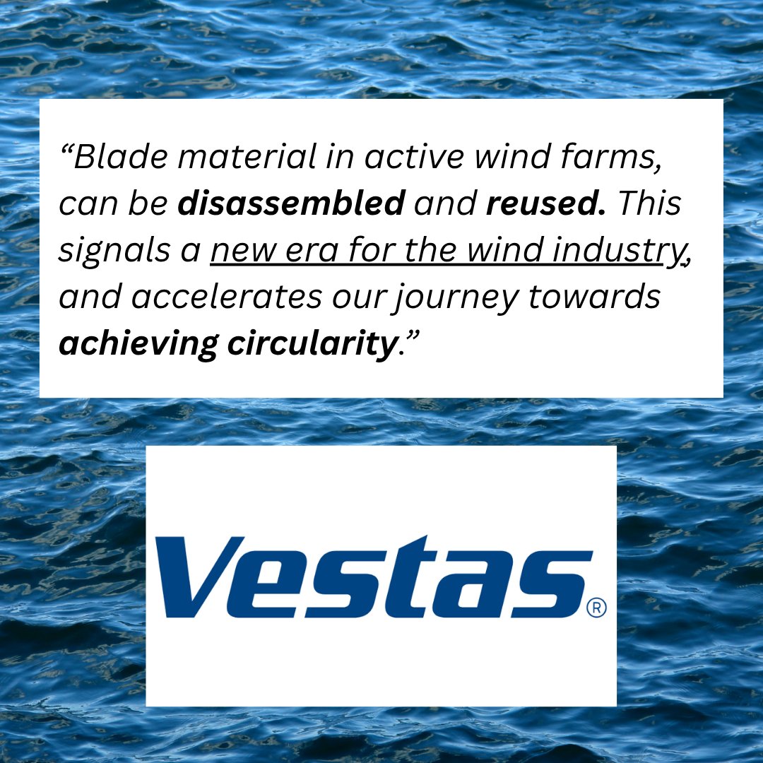 A new process for recycling wind turbine blades could keep turbine blades out of landfills for good, a game-changer for the sustainability of offshore wind development. Learn more: electrek.co/2023/02/08/win…