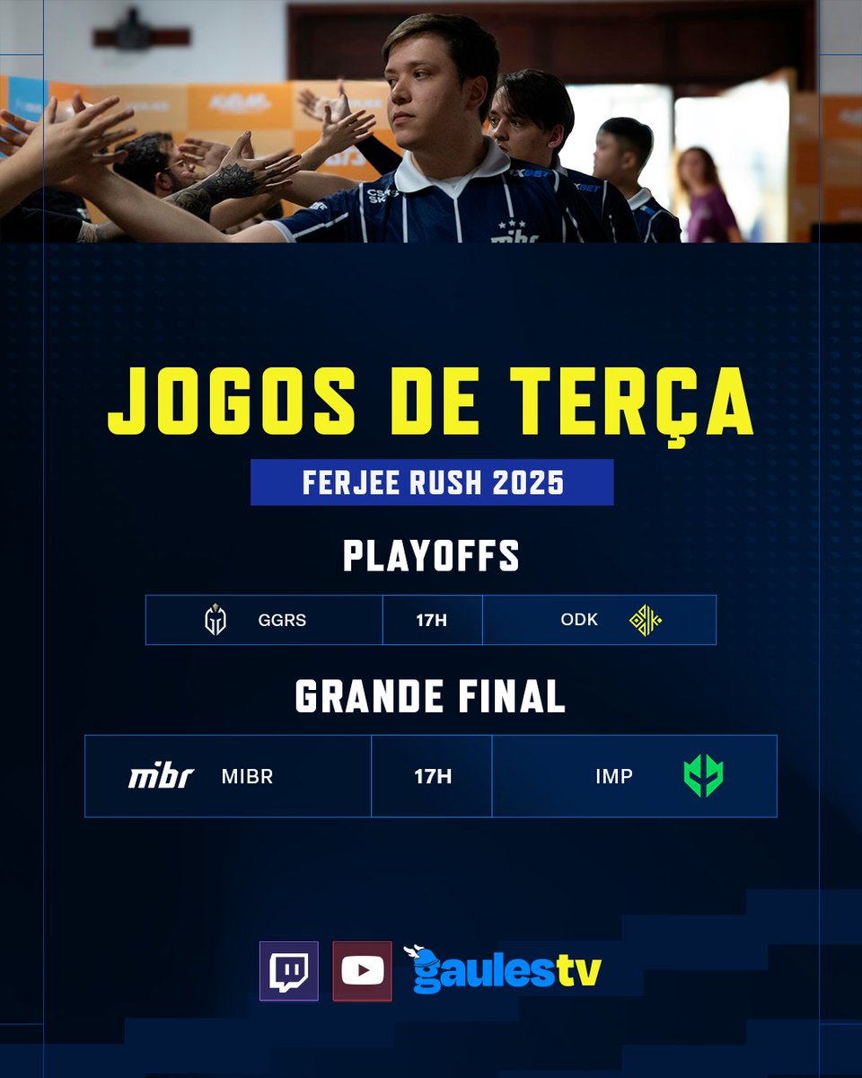 Jogos de hoje da FERJEE RUSH 2025 💙