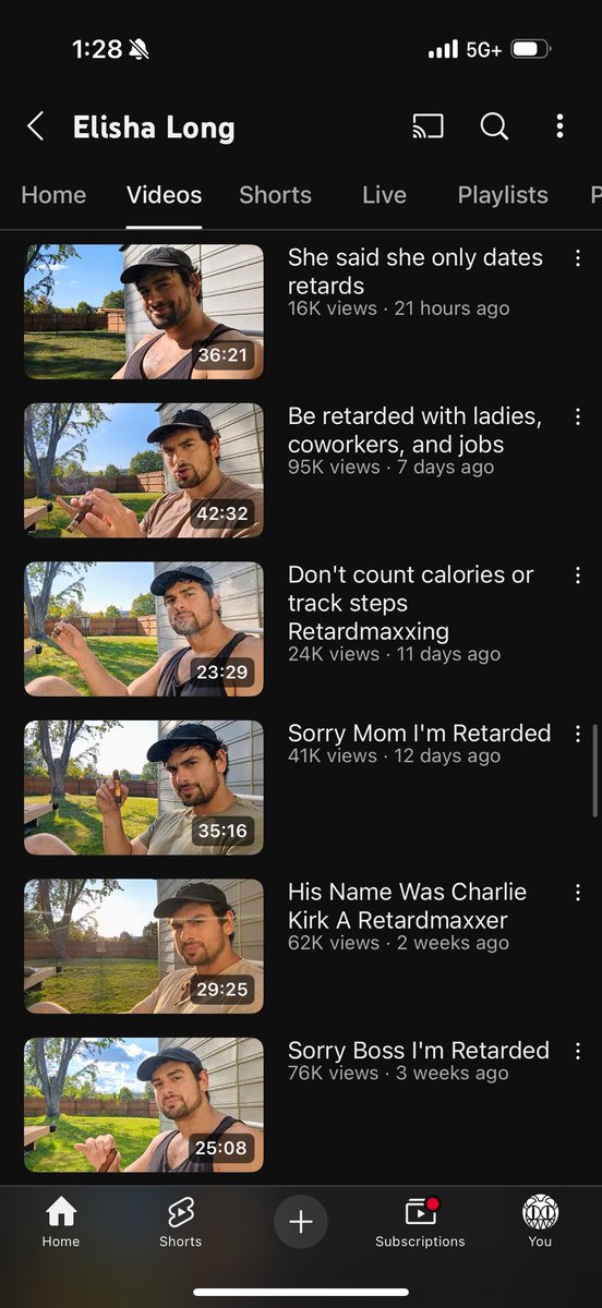 just discovered this guys YT channel