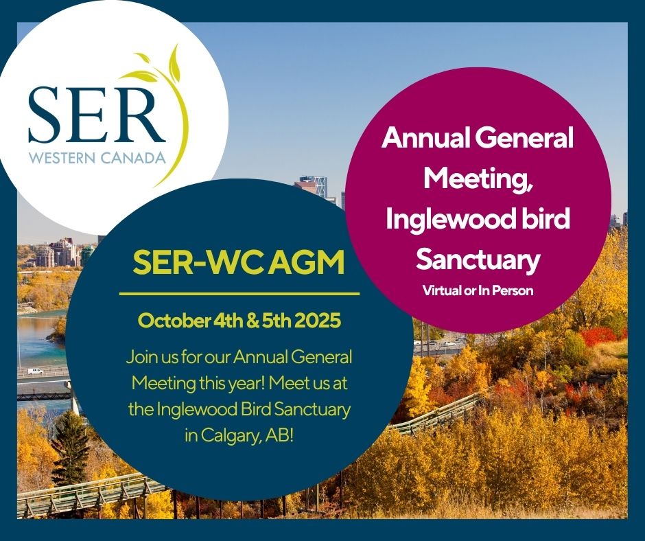 ser_wc's tweet image. Check out the exciting line up of events that SERWC is planning in Calgary, AB! Register for some or all the events!! We hope to see you there! 🌿

RSVP here: forms.gle/1FEL9e7dcxWEK5…

#restore #Restoration #fieldtrip #calgary #yyc #free #environment #conservation