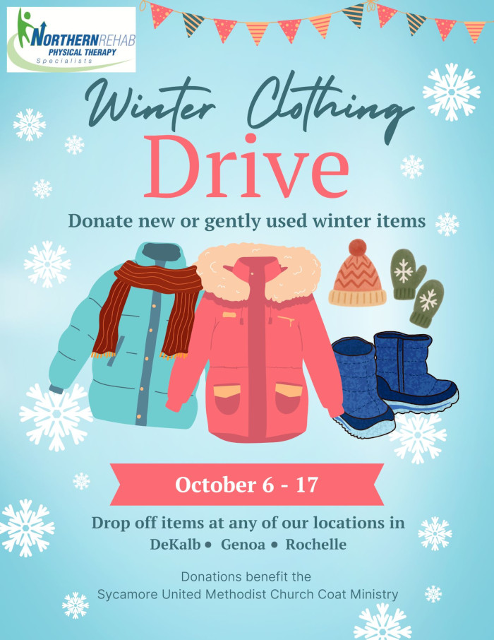 Our annual Coat Drive collection continues through Oct. 17. If you're cleaning closets or have gently used or new winter coats or items, feel free to drop off donations at any of our 3 locations this week!