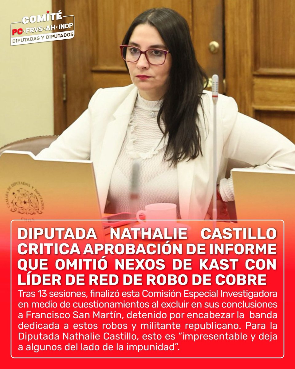 Comité PC - FRVS - AH Independientes (@bancadapc_frvs) on Twitter photo 🔴AL respecto, la diputada <a href="/naticastillo_r/">Diputada NatiCastillo💕 #NoADominga 🌱</a> señaló: “La diferencia es clara: algunos se ponen del lado de la impunidad, nosotros estamos del lado de la transparencia y del derecho de la ciudadanía a conocer toda la verdad” 🔴AL respecto, la diputada <a href="/naticastillo_r/">Diputada NatiCastillo💕 #NoADominga 🌱</a> señaló: “La diferencia es clara: algunos se ponen del lado de la impunidad, nosotros estamos del lado de la transparencia y del derecho de la ciudadanía a conocer toda la verdad”