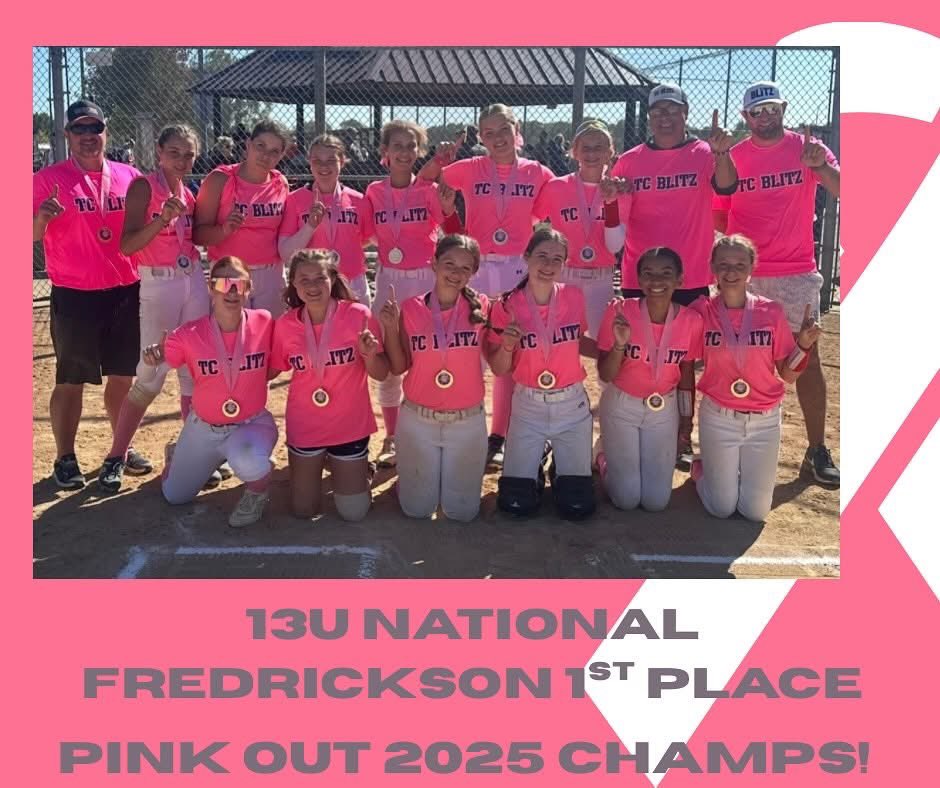 Congrats to 13u Fredrickson on a great day at the S&amp;C Pinkout tourney!!  #rollblitz