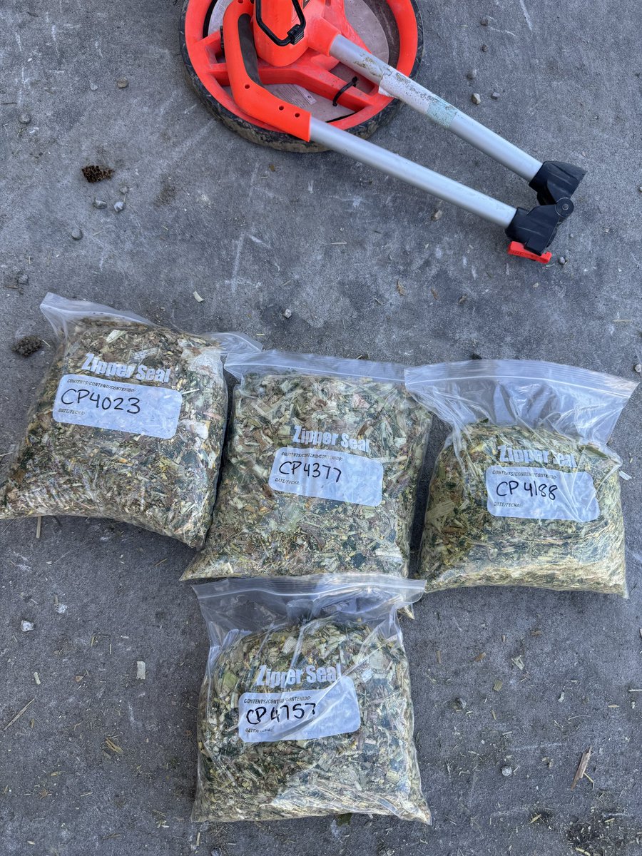KaitlandVSpek's tweet photo. Plot season looking a little different this year #WinfieldUnitedCanada #Silage #Croplan #CowChow #OntAg https://t.co/tY5UI7Mfus