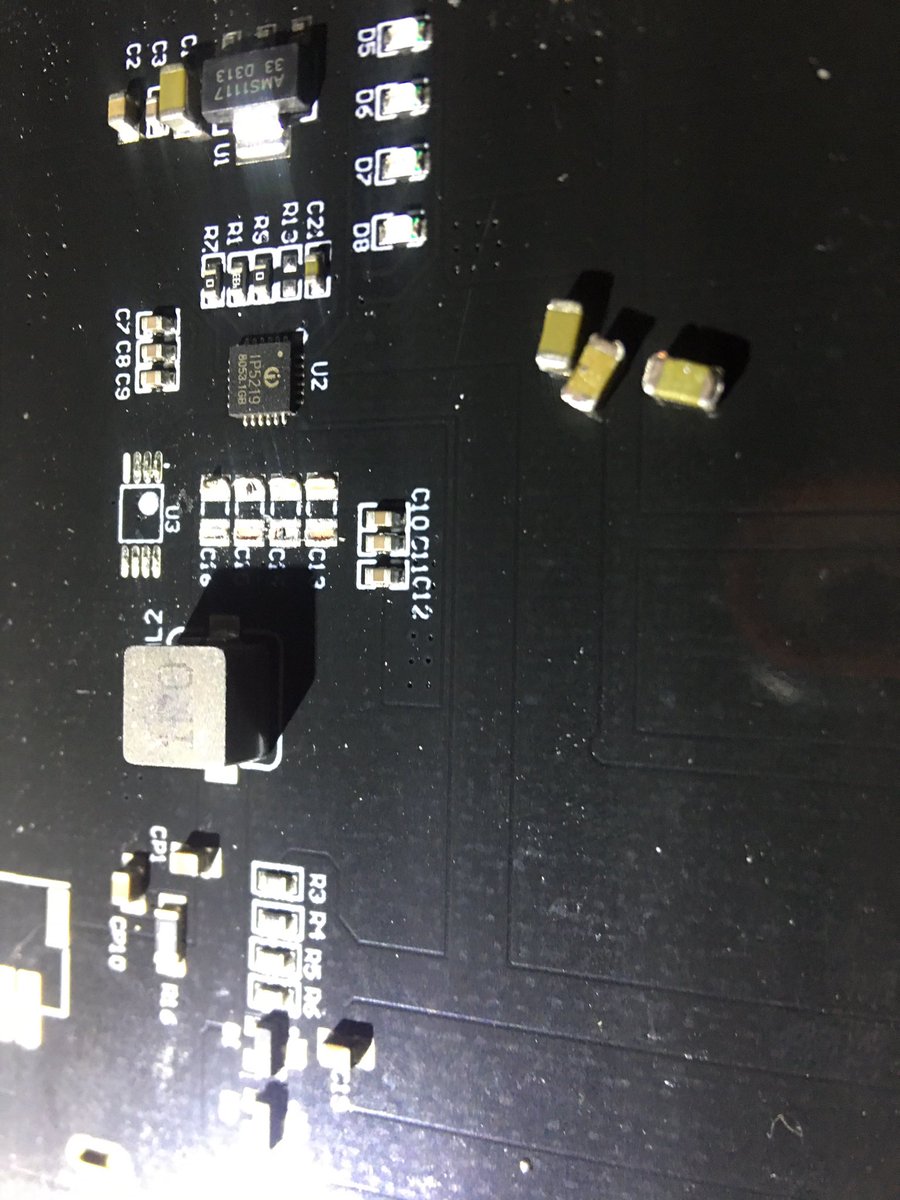 wshopcode's tweet image. This is a delicate fix I&apos;m not sure I can pull off. Adding those capacitors back will be a project for another day