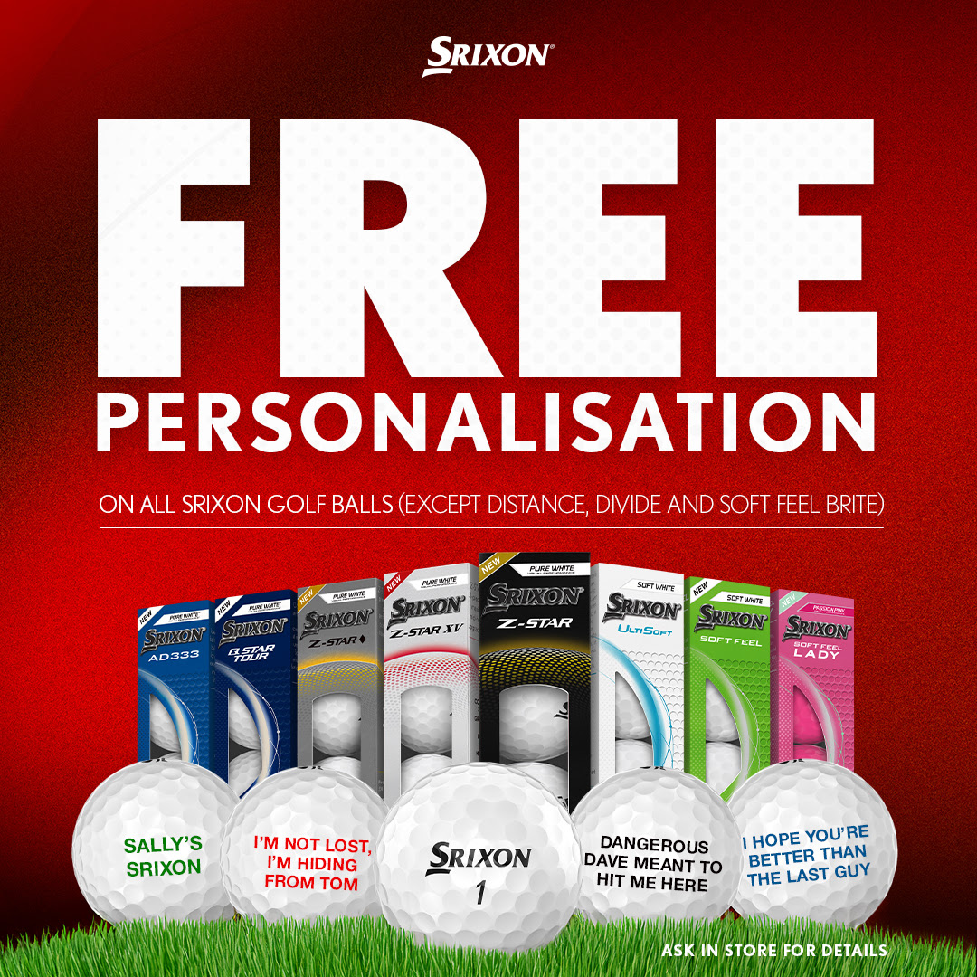 GolfOnline's tweet image. Never lose your ball again 👀

Add your name or favourite phrase with FREE Personalisation on Srixon golf balls

#SrixonGolf #GolfBalls #GolfGear