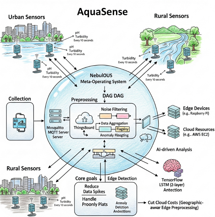 AquaSense delivers real-time water quality monitoring using a <a href="/_nebulous_cloud/">NebulOuS</a> -orchestrated IoT pipeline for low-latency contamination detection!