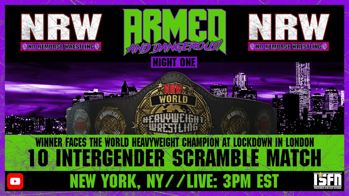 Coming In October!
Armed &amp; Dangerous Night 1
This Is A Night In October Nobody Will Forget!
Coming Soon
#NRWArmedAndDangerous2K