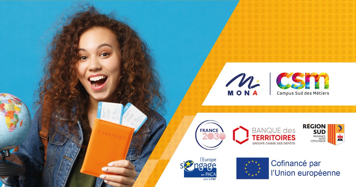 🌍 Le Campus Sud des Métiers s’engage dans le projet MONA !
✈️ Objectif : ouvrir aux apprentis de nouvelles perspectives grâce à la mobilité européenne.
👉 Valoriser leur potentiel
👉 Renforcer leur employabilité
👉 Favoriser l’inclusion

#MONA #MobilitéInternationale #Cmonfutur