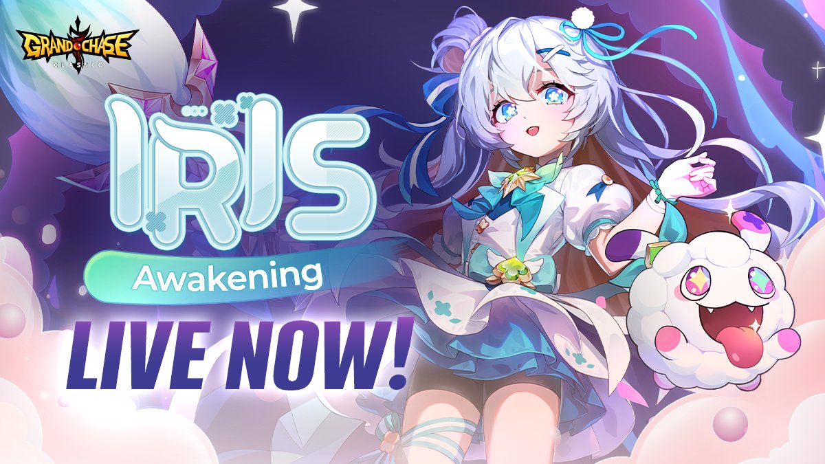 Jump into the action with the new Iris 'Awakening' update!

Players can complete Awakening missions to unlock 2 new skills and a core system.

Read more about her Awakening: tinyurl.com/yhmbt87t

#GrandChaseClassic #Action #RPG
