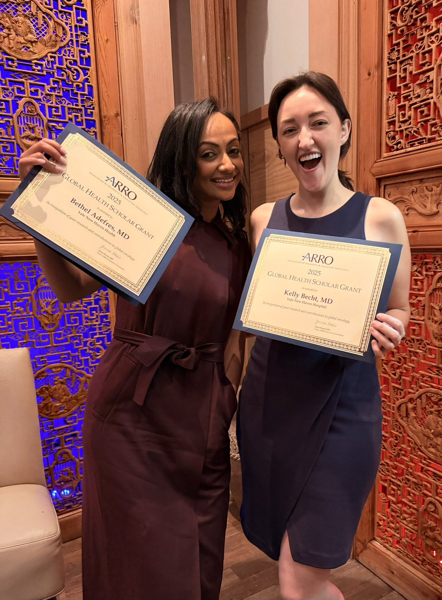 Congratulations to <a href="/betheladefres/">Bethel Adefres</a> and Kelly Becht, two superstar chief residents recognized as 2025 ASTRO-ARRO Global Health Scholars!!!  <a href="/ARRO_org/">ARRO</a>