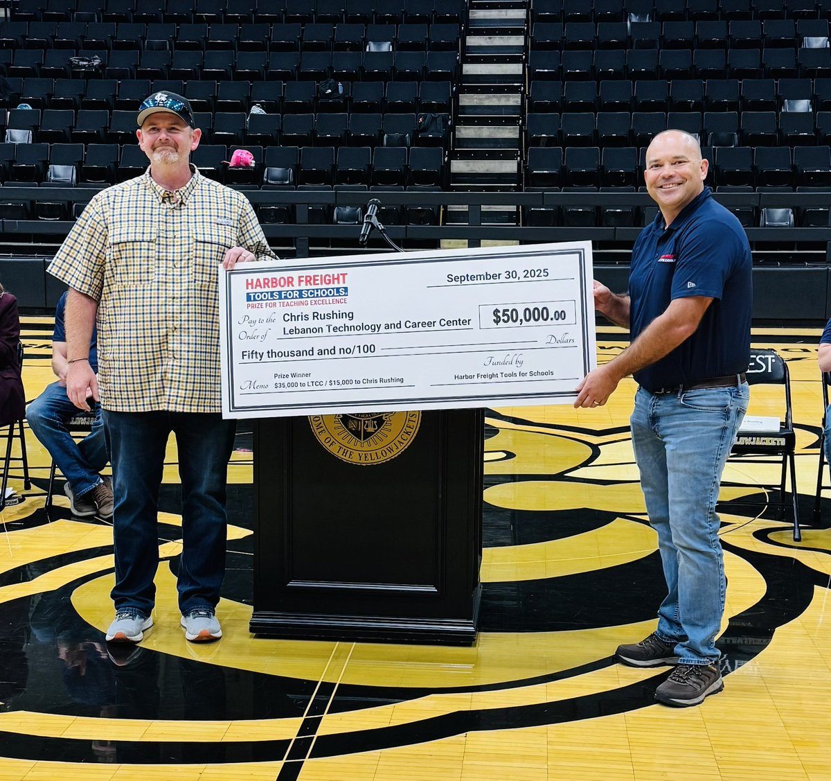 MOEducation's tweet image. Congratulations to New Bloomfield’s Dean Reichel and Lebanon’s Chris Rushing for being selected to receive the Harbor Freight Tools for Schools Prize for Teaching Excellence! Way to represent the Show Me State! #Whatwedomatters