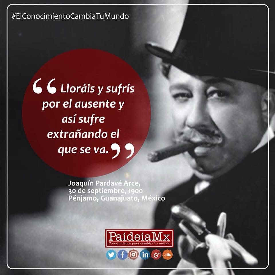 Joaquín Pardavé Arce, nace el 30 de septiembre en Pénjamo, Guanajuato. Considerado uno de los mejores exponentes del Séptimo Arte por sus interpretaciones: "Don Susanito Peñafiel y Somellera", "Don Venancio", "El barchante Neguib" y "El baisano Jalil". #paideiamx #joaquinpardave
