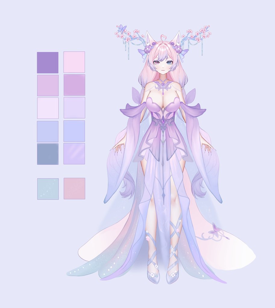 Air_sii's tweet photo. My contest entry for @Cinnovabun !
Not used to drawing lineart, but I hope you’ll like it🩷

The dress is inspired by flower petals, butterflies, and crystals
The horns are crystal too, but that’s optional, I thought it fits her magical look („• ⩊ •„✿)
#Cinniefits #Cinnovabun https://t.co/J4ZJ4zpnxe