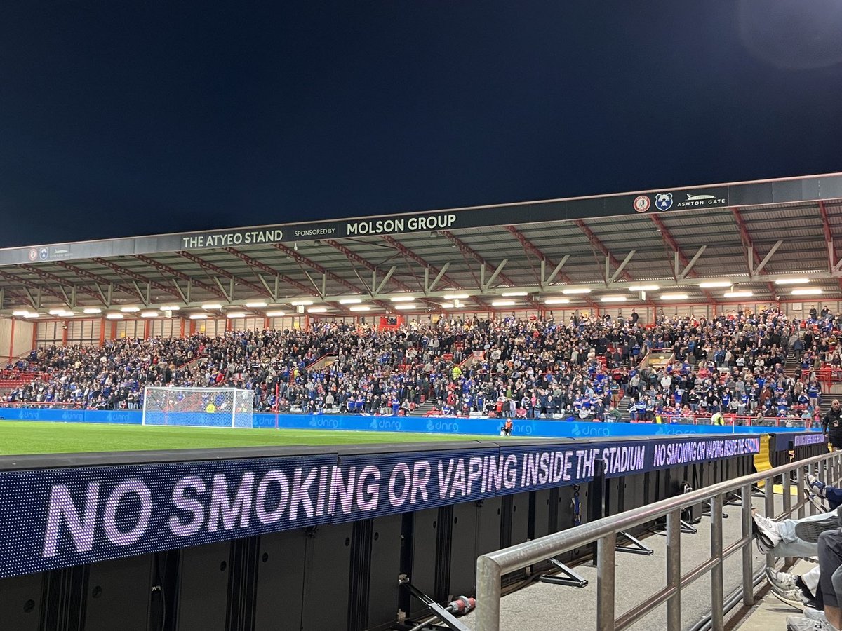 Ipswich Town fans at Bristol City tonight! 🙌

Quality support from the Tractor Boys. 🚜

#ITFC