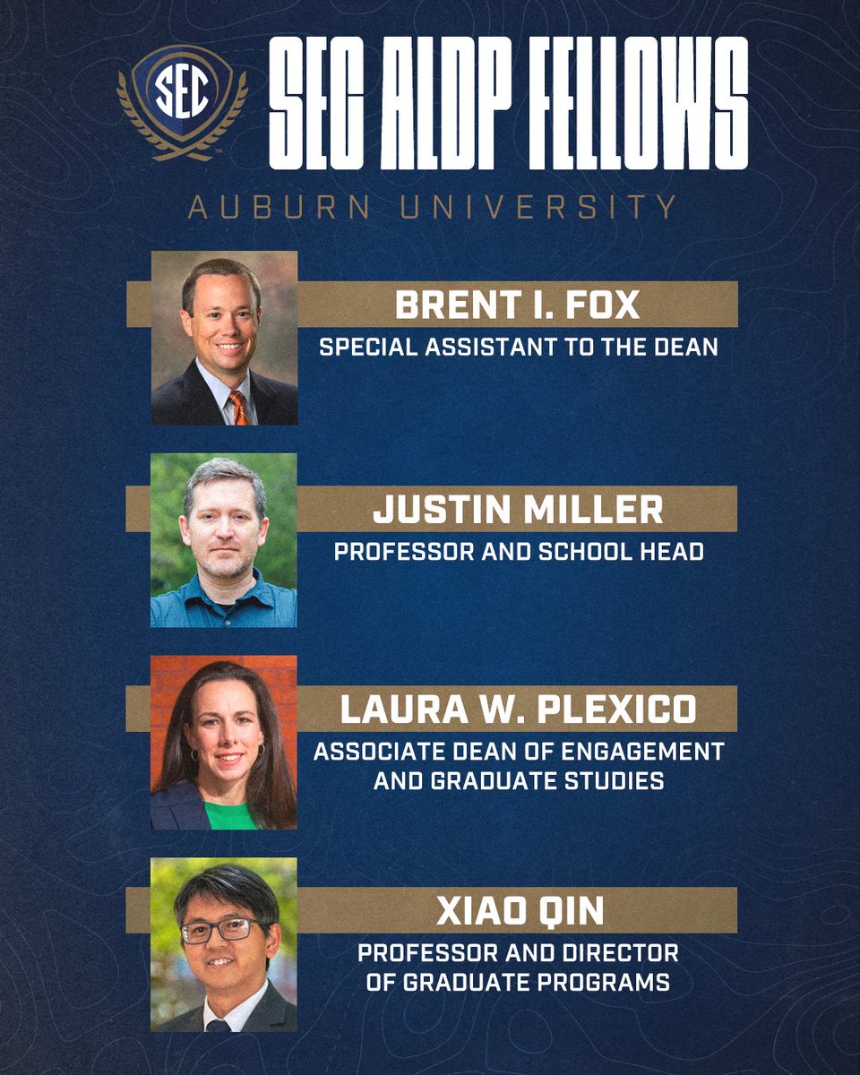 <a href="/UArkansas/">University of Arkansas</a> <a href="/bumperscollege/">Bumpers College</a> <a href="/uarkfulbright/">Fulbright College of Arts and Sciences</a> <a href="/uawaltoncollege/">U of A Walton College</a> 🎉 Congrats to the 25-26 ALDP fellows from <a href="/AuburnU/">Auburn University</a>!

#ItJustMeansMore