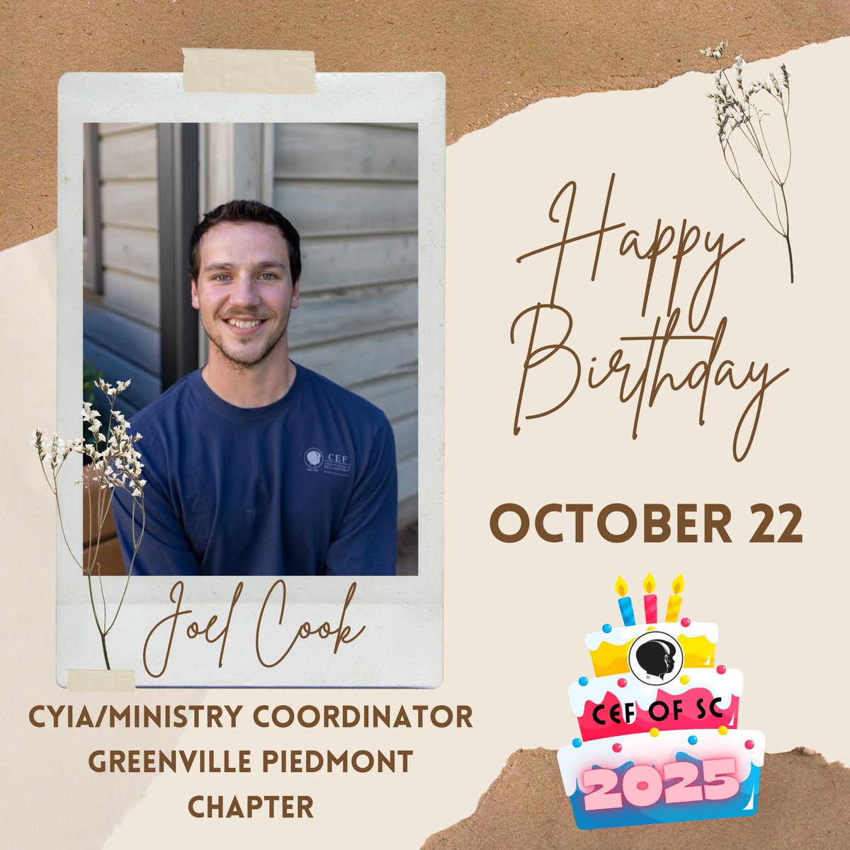 CEFofSC's tweet image. HAPPY BIRTHDAY, JOEL! 🍩