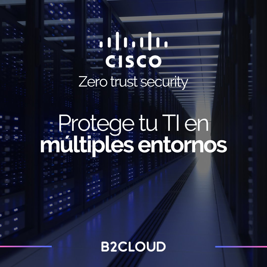 b2cloudtech's tweet image. El perímetro ya no existe: apps, usuarios y datos están en todas partes 🌎.
❌Sin Zero Trust: un acceso comprometido abre tu red entera.
✅Con @Cisco Zero Trust: verificación continua, acceso mínimo y experiencia fluida.
En b2cloud.tech te ayudamos a implementarlo. 🚀…