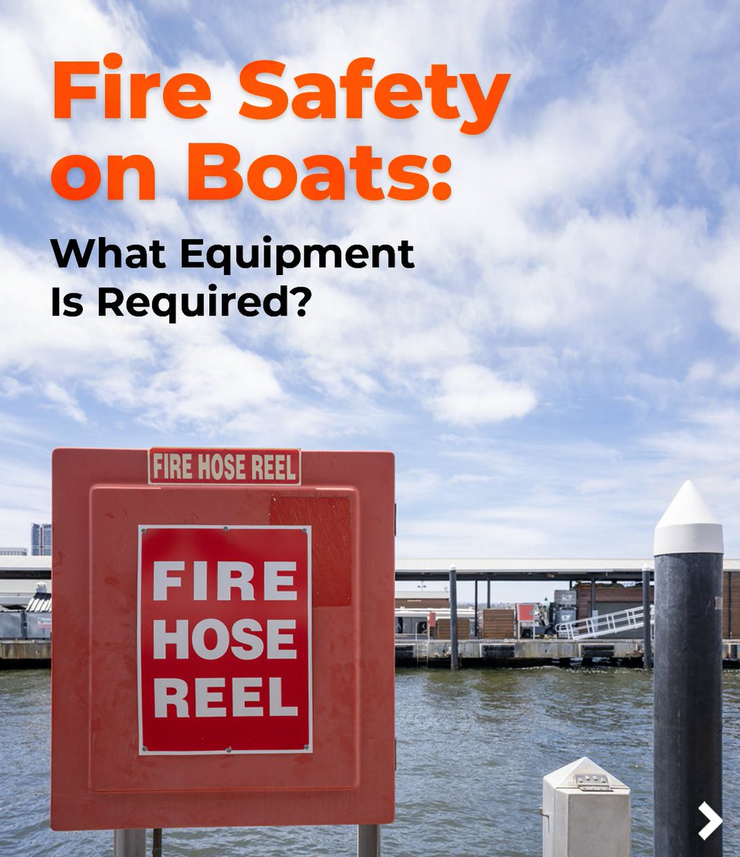 Boating offers adventure, relaxation &amp; quality time on the water, but it also comes with unique safety responsibilities, particularly in terms of fire prevention.⚓Check out our newest blog post to learn about fire safety on boats &amp; the required equipment: discoverboating.com/resources/boat…