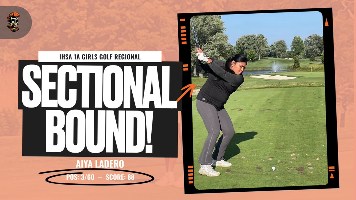 ConquerorNation's tweet image. Sectional Bound!

Aiya Ladero finished 3rd out of 60 golfers, shooting an 88 at today&apos;s Class 1A Girls Golf Regional! Aiya moves onto the Rockford Sectional at Forest Hills Country Club. 

Go Conquerors! 
#morethan